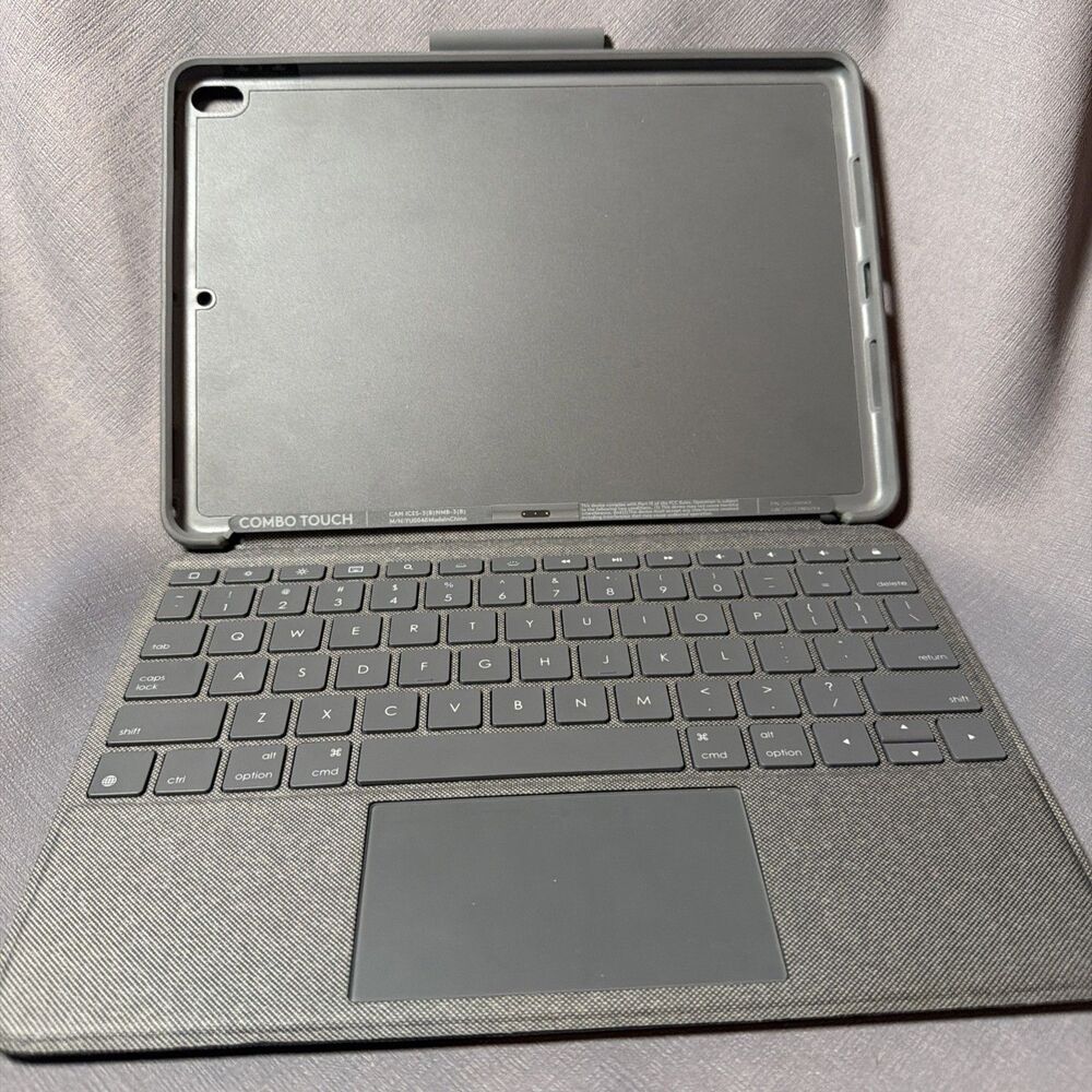 Logitech - Combo Touch iPad Air 10-inch (Oxford Gray)-R